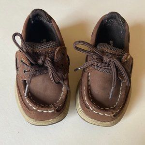Sperry Dark Brown Suede Boat Shoe Loafers Tdlr 6.5